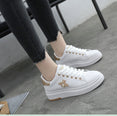 Fashion Breathable PU Leather Platform Sneakers