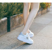 Fashion Breathable PU Leather Platform Sneakers