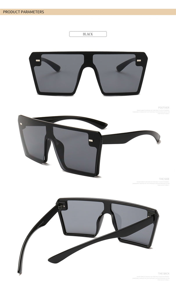Luxury Brand Fashion Flat Top Sunglasses