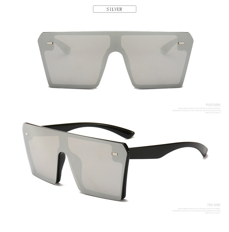 Luxury Brand Fashion Flat Top Sunglasses