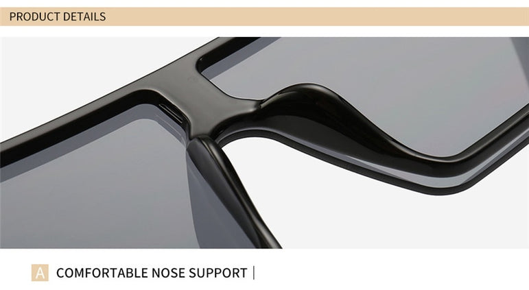 Luxury Brand Fashion Flat Top Sunglasses