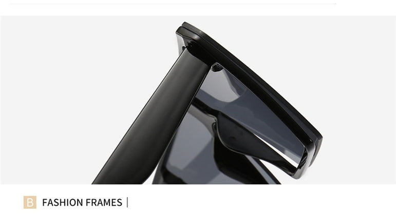 Luxury Brand Fashion Flat Top Sunglasses