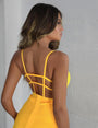 Bandage Hollow Out Sleeveless Backless Club Dress
