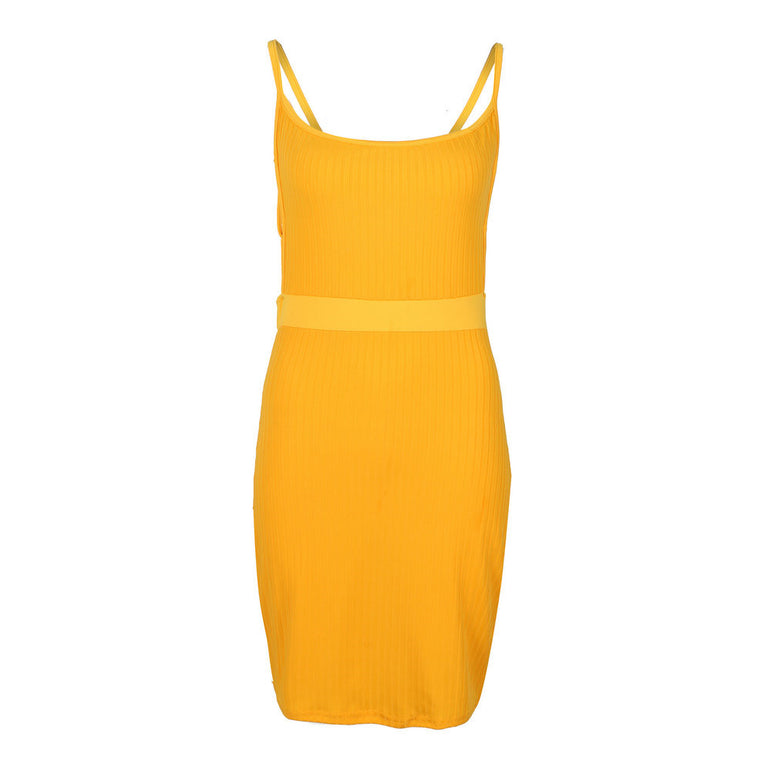 Bandage Hollow Out Sleeveless Backless Club Dress