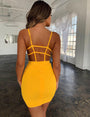 Bandage Hollow Out Sleeveless Backless Club Dress
