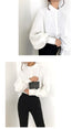 Vintage Lantern Sleeve Thicken Women Shirt Blouses
