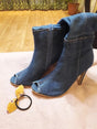 High Heels Women Shoes Tassel Jean Boat