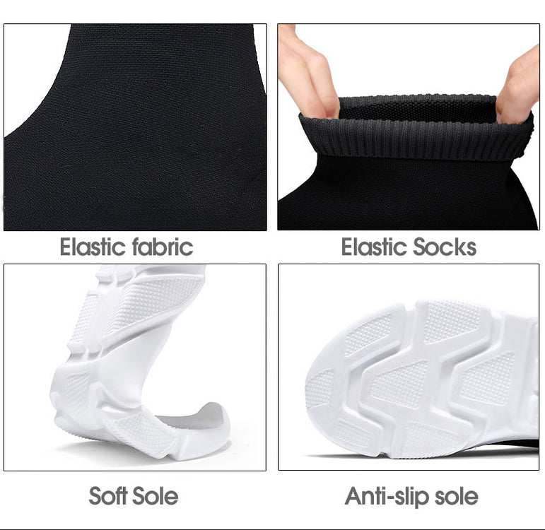 Breathable Ankle Boot Women Socks Shoes Female Sneakers