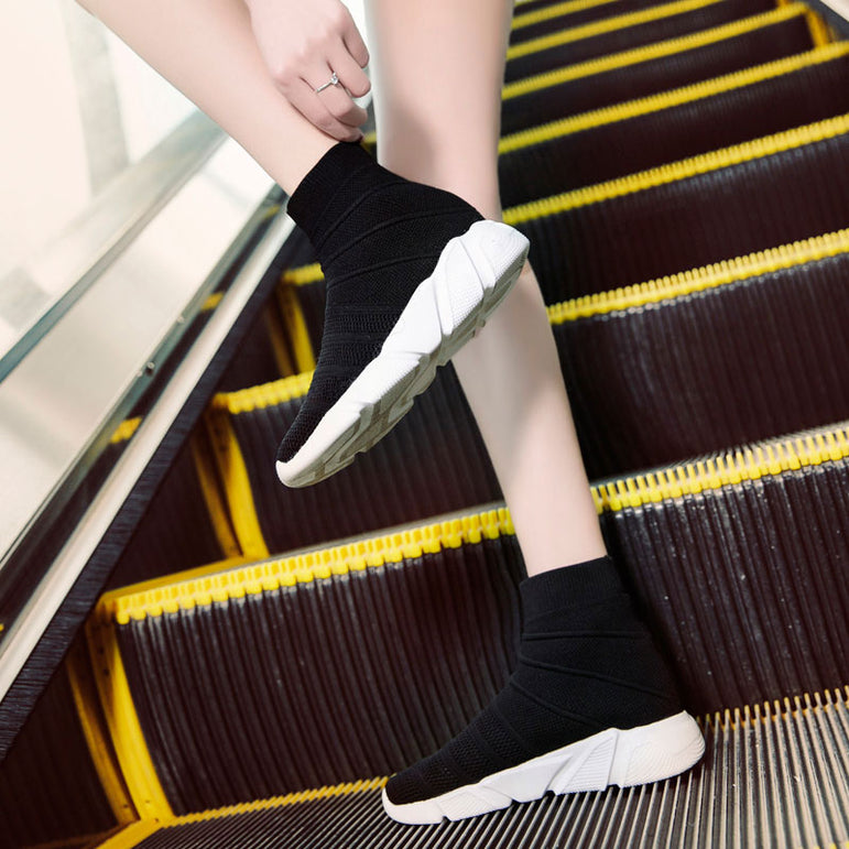 Breathable Ankle Boot Women Socks Shoes Female Sneakers