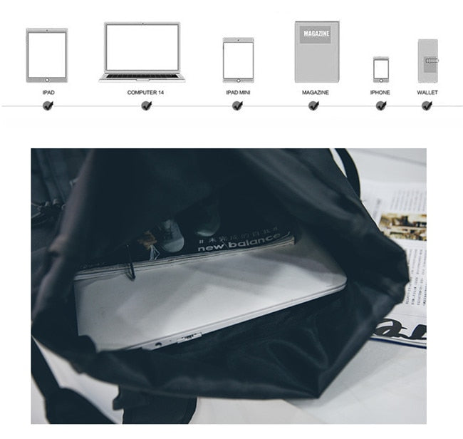 Trendy Double Shoulder Backpack