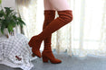 Over The Knee High Winter Shoes Pointed Toe Boots