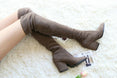 Over The Knee High Winter Shoes Pointed Toe Boots
