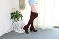 Over The Knee High Winter Shoes Pointed Toe Boots