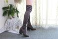 Over The Knee High Winter Shoes Pointed Toe Boots