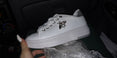 Fashion Breathable PU Leather Platform Sneakers