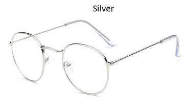 Classic Round Women's Metal Eyeglasses