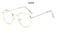 Classic Round Women's Metal Eyeglasses