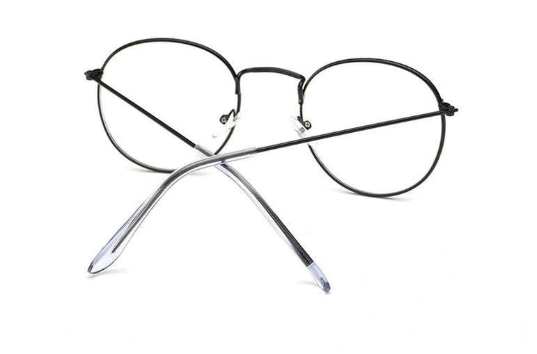 Classic Round Women's Metal Eyeglasses