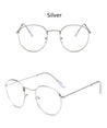 Classic Round Women's Metal Eyeglasses