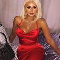 Satin lace up 2020 summer women bodycon