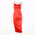 Satin lace up 2020 summer women bodycon