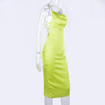 Satin lace up 2020 summer women bodycon