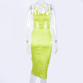 Satin lace up 2020 summer women bodycon