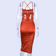 Satin lace up 2020 summer women bodycon