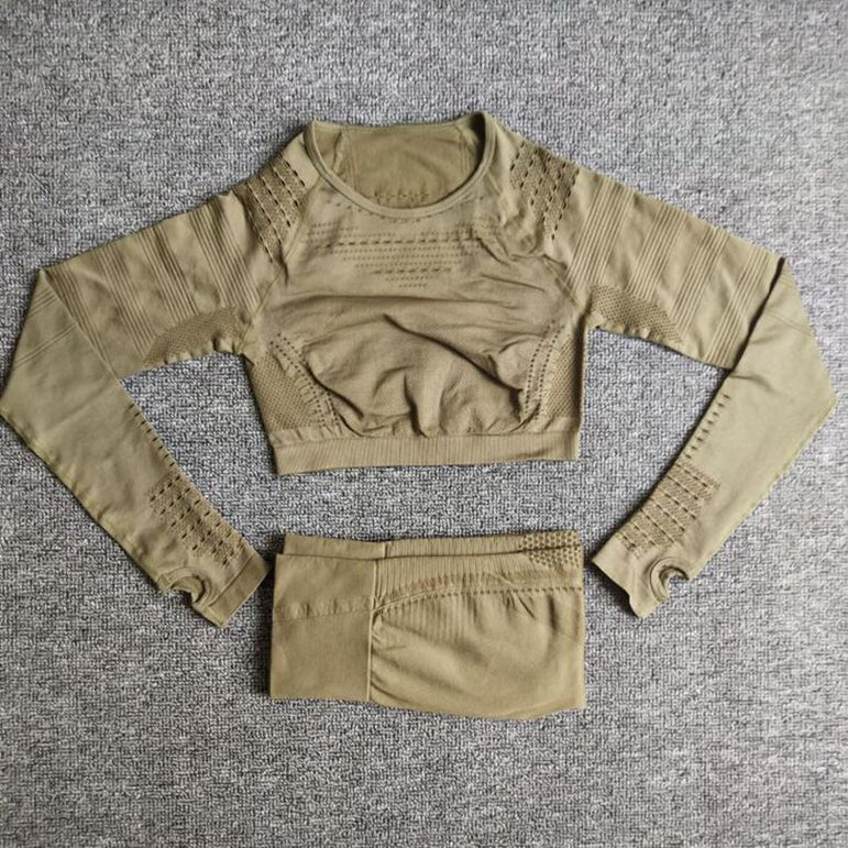 Seamless Yoga Sets High Waist Gym Suit