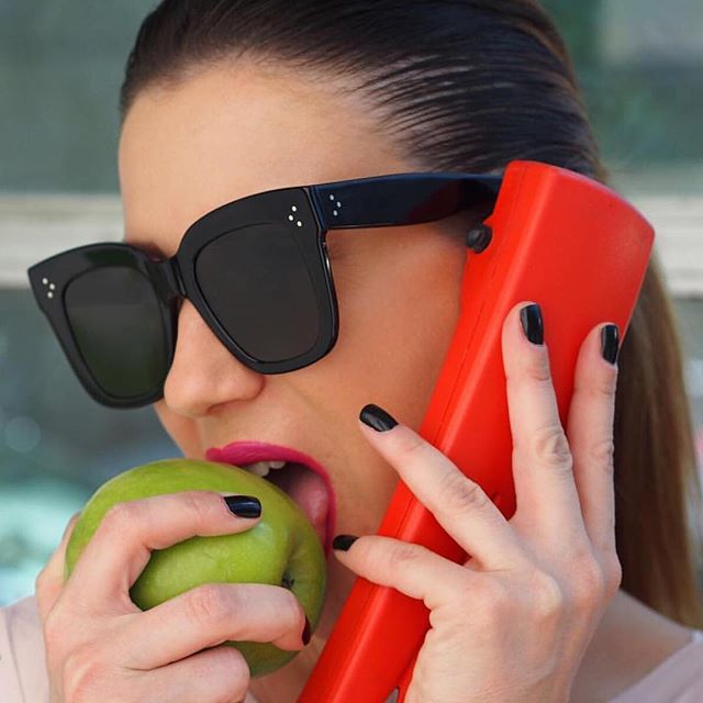 Kim Kardashian Flat Top Eyewear Sunglasses