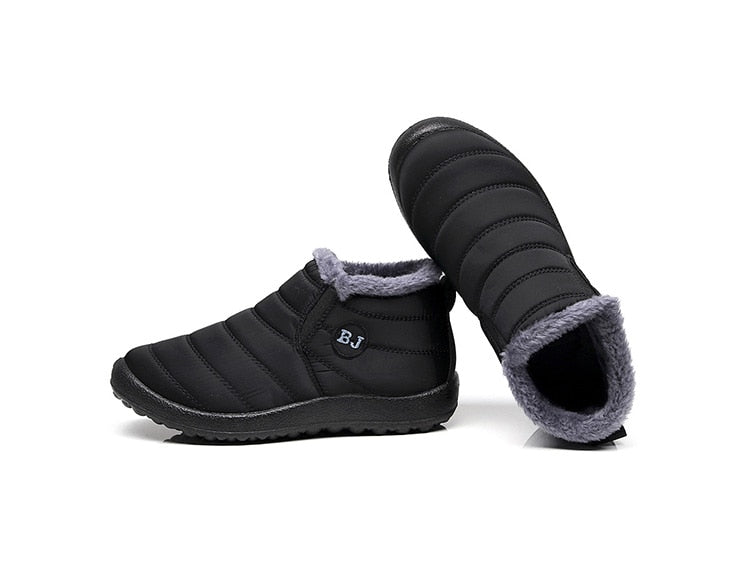 Winter Casual Shoes Women Warm Fur Ankle Sneakers