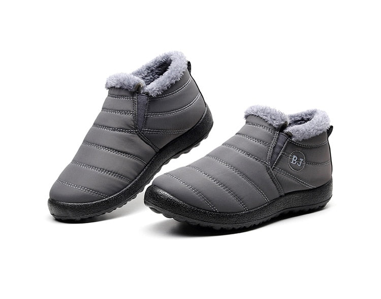 Winter Casual Shoes Women Warm Fur Ankle Sneakers