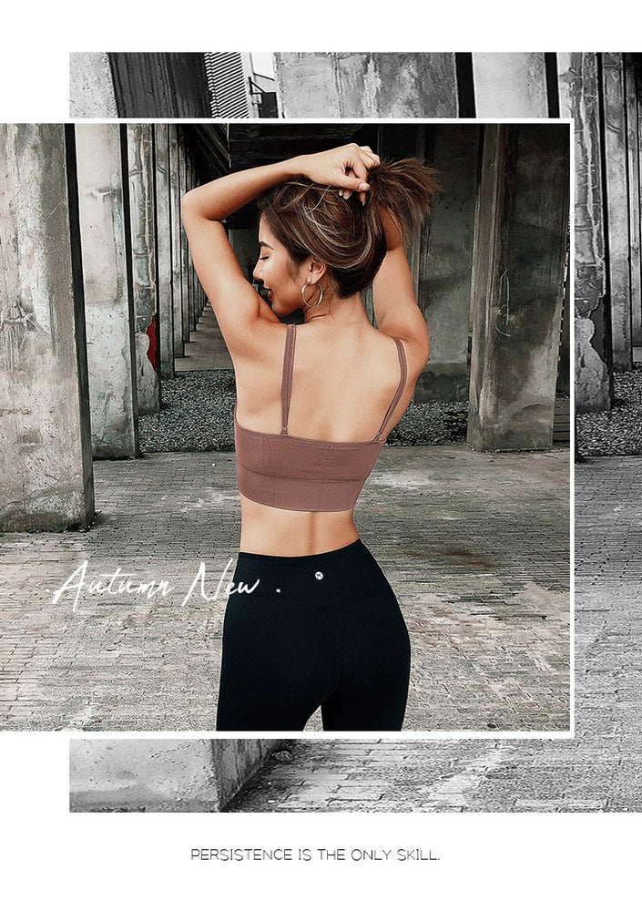 Push Up Seamless Crop Top Bra