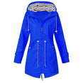 Women Windproof Long Hooded Jackets