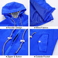 Women Windproof Long Hooded Jackets