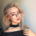 Classic Round Women's Metal Eyeglasses