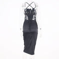 Satin lace up 2020 summer women bodycon