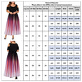 Summer Plus Size Hollow Gradient Maxi Dress