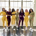 Ombre Seamless Women Sport Suit