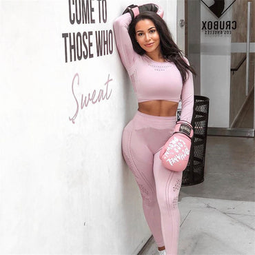 Ombre Seamless Women Sport Suit