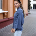 Vintage Lantern Sleeve Thicken Women Shirt Blouses