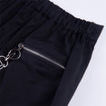 Zipper Streetwear Women Casual Harem pants