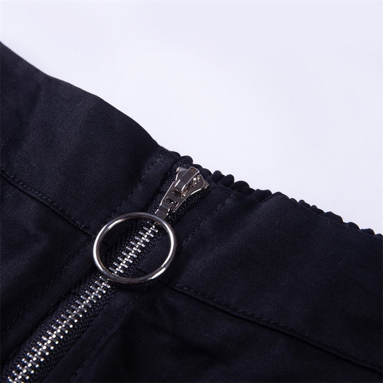 Zipper Streetwear Women Casual Harem pants