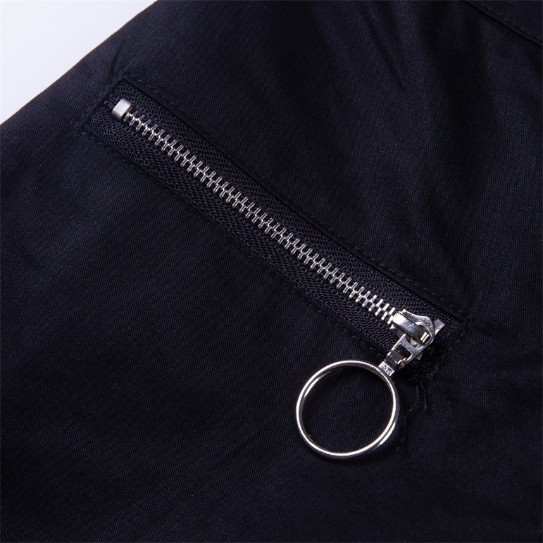 Zipper Streetwear Women Casual Harem pants