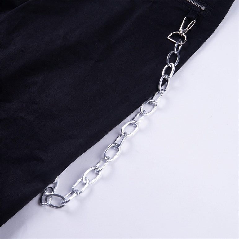 Zipper Streetwear Women Casual Harem pants