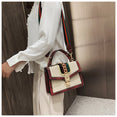 Small Crocodile Print Flap Bags