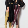 High Waist Pencil Faux Leather Pants Trousers