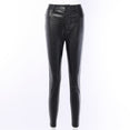 High Waist Pencil Faux Leather Pants Trousers