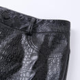 High Waist Pencil Faux Leather Pants Trousers