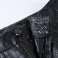 High Waist Pencil Faux Leather Pants Trousers